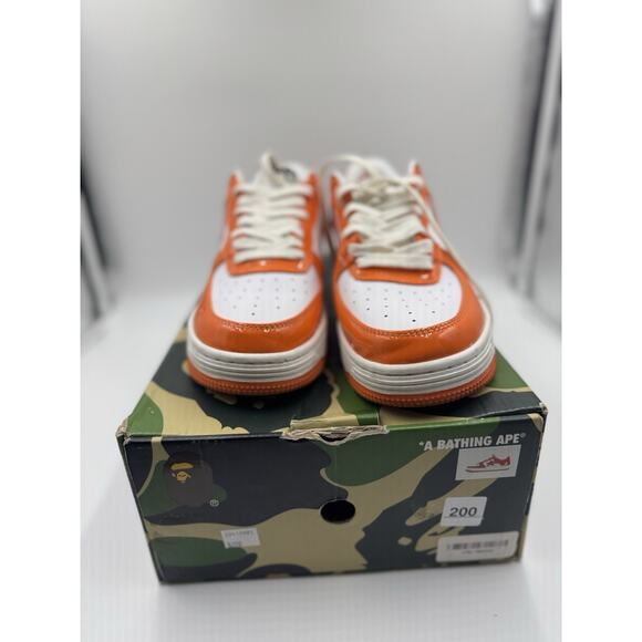 Size 9 - A Bathing Ape Bapesta Orange - Picture 1 of 6